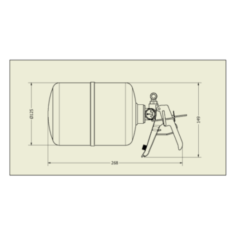 Zero 360 FIA 2.25kg 1230 Fire Marshal System