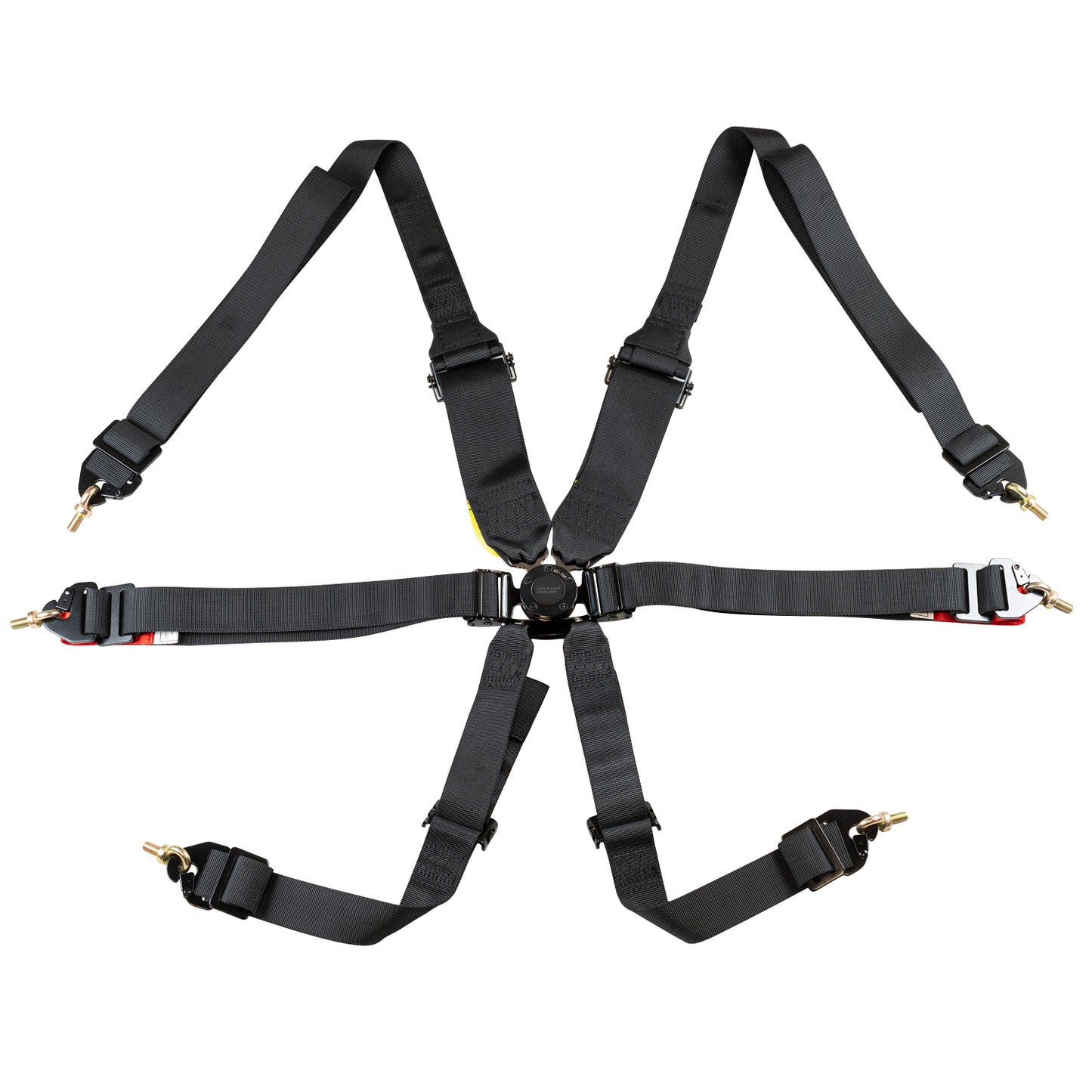 Zamp Race Seat Harness Black 3/2 Shoulder 3 6 Point FIA 8853-2016