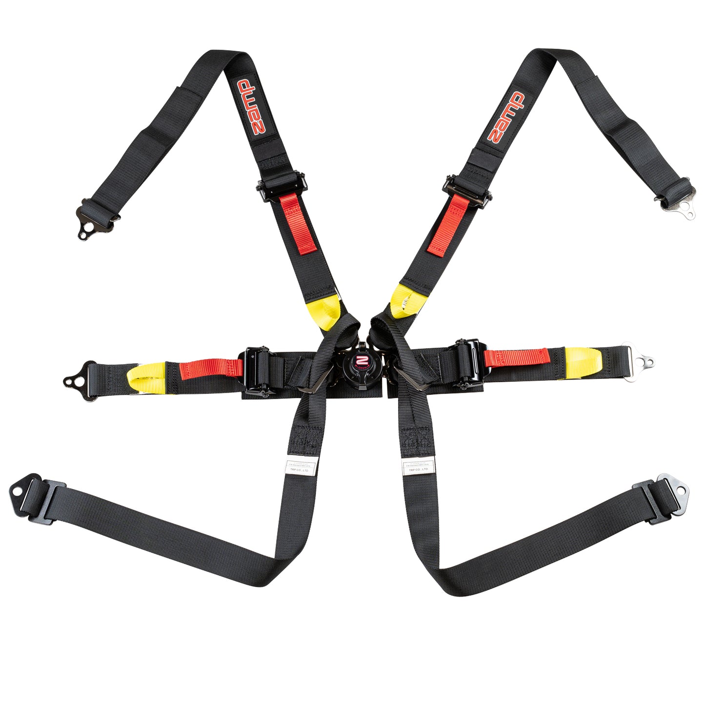 Zamp Race Seat Harness Black 2 Shoulder 2 6 Point FIA 8853-2016