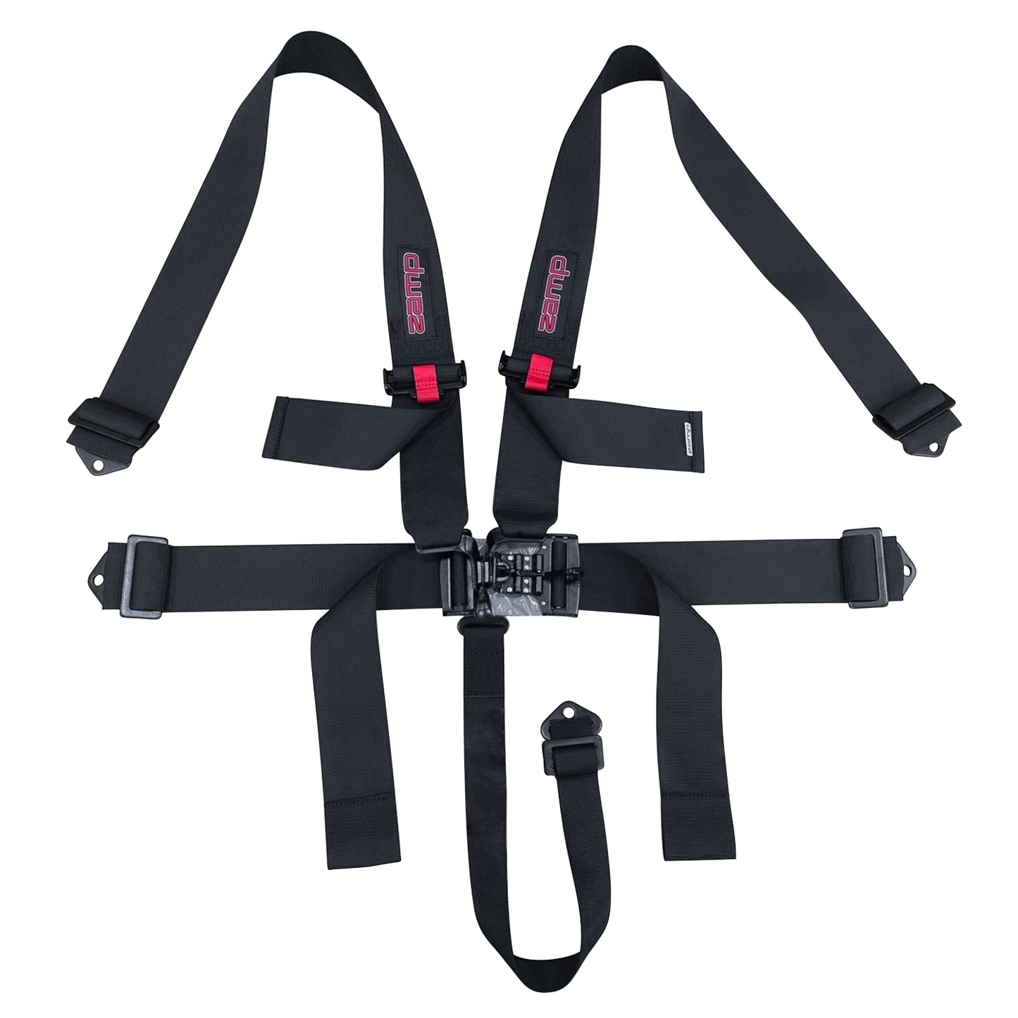 Zamp Race Seat Harness Black 3x3 5 Point SFI 16.1