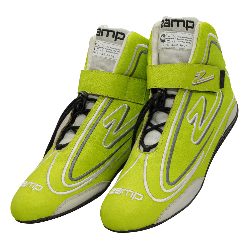 ZR-50 SFI 3.3/5 Race Shoe Neon GRN Size 8