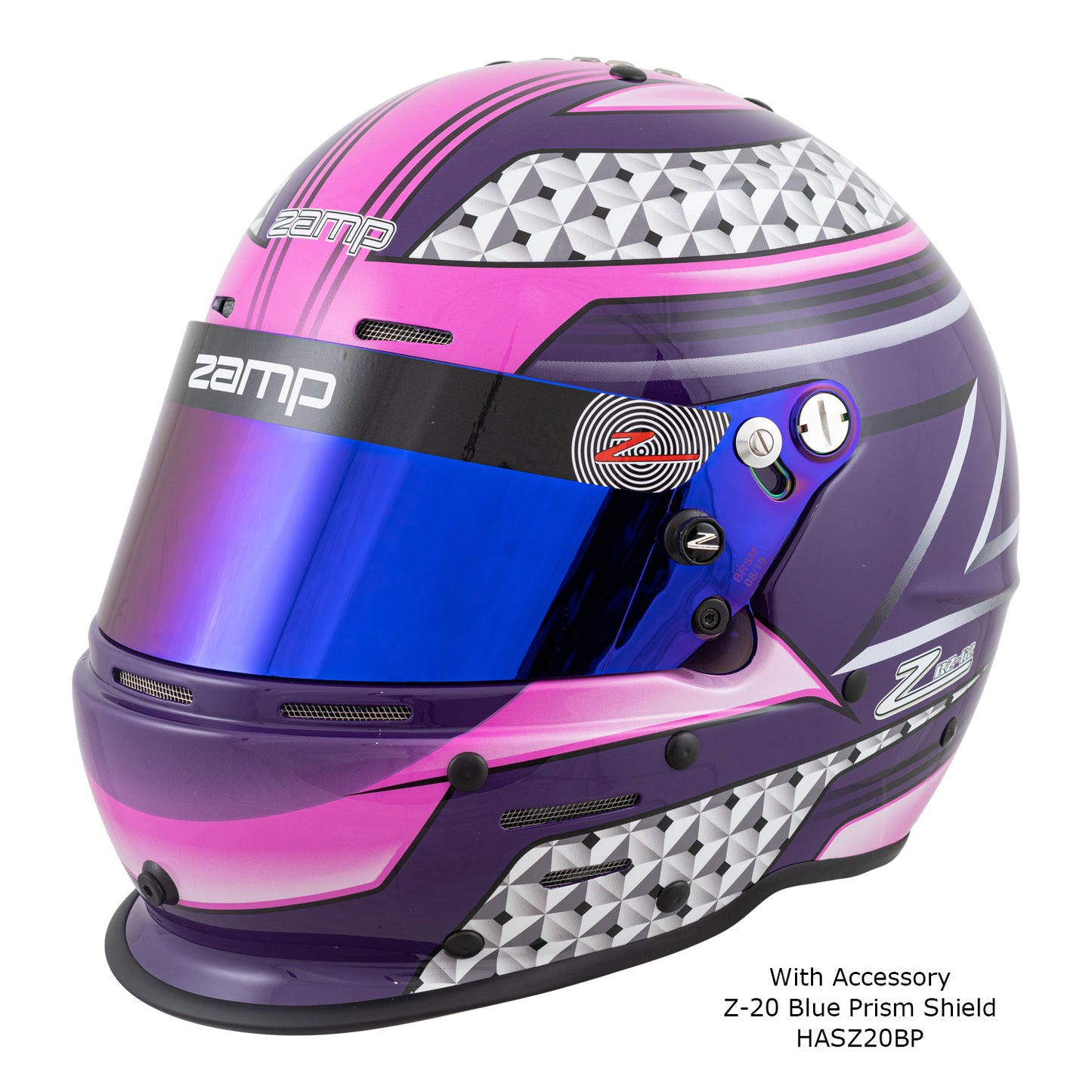 Zamp RZ-62 Aramid Mix SNELL SA2020 Helmet Pink/Purple
