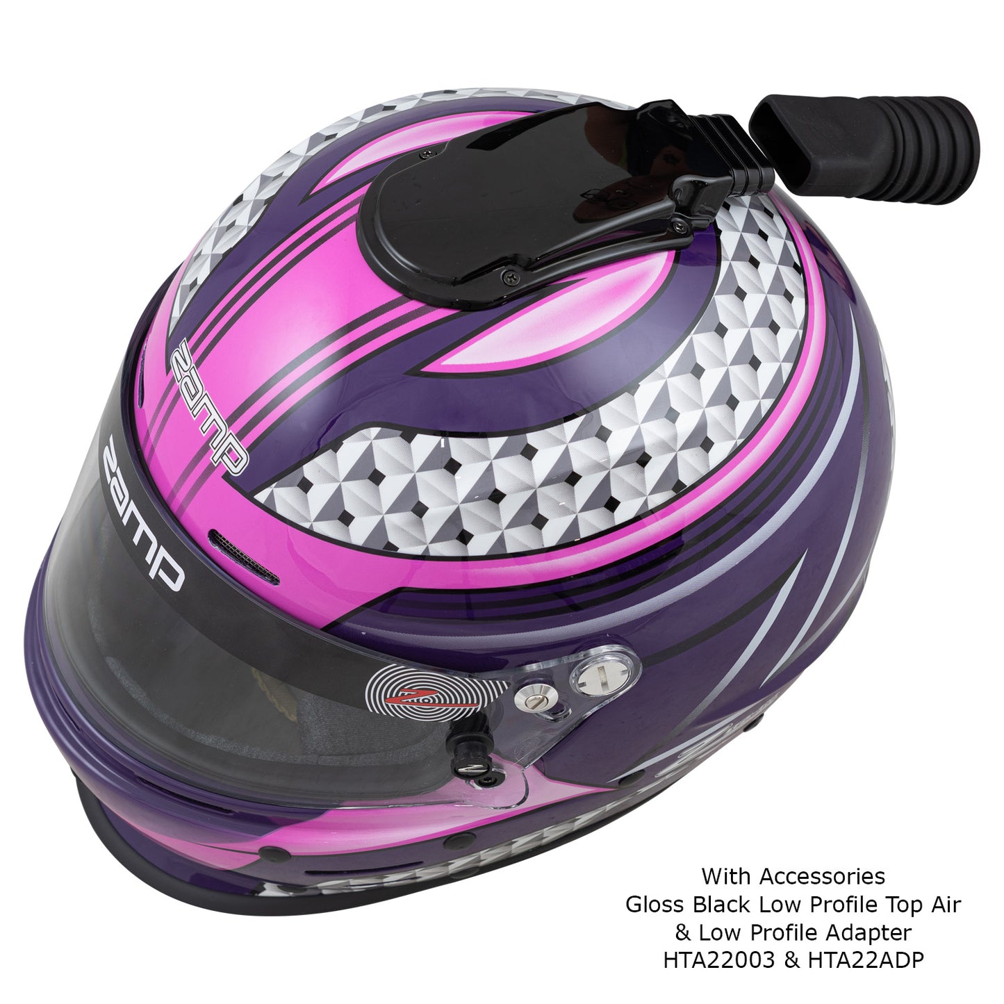 Zamp RZ-62 Aramid Mix SNELL SA2020 Helmet Pink/Purple