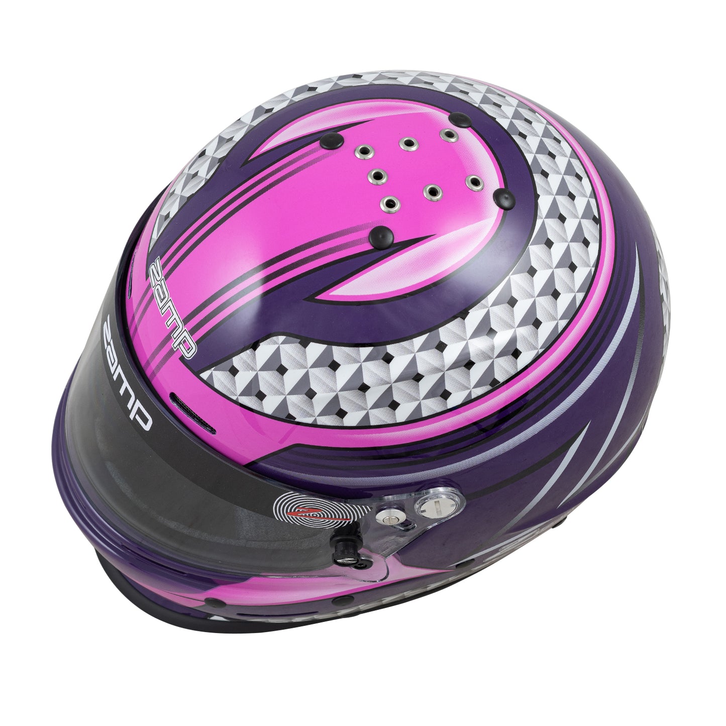 Zamp RZ-62 Aramid Mix SNELL SA2020 Helmet Pink/Purple