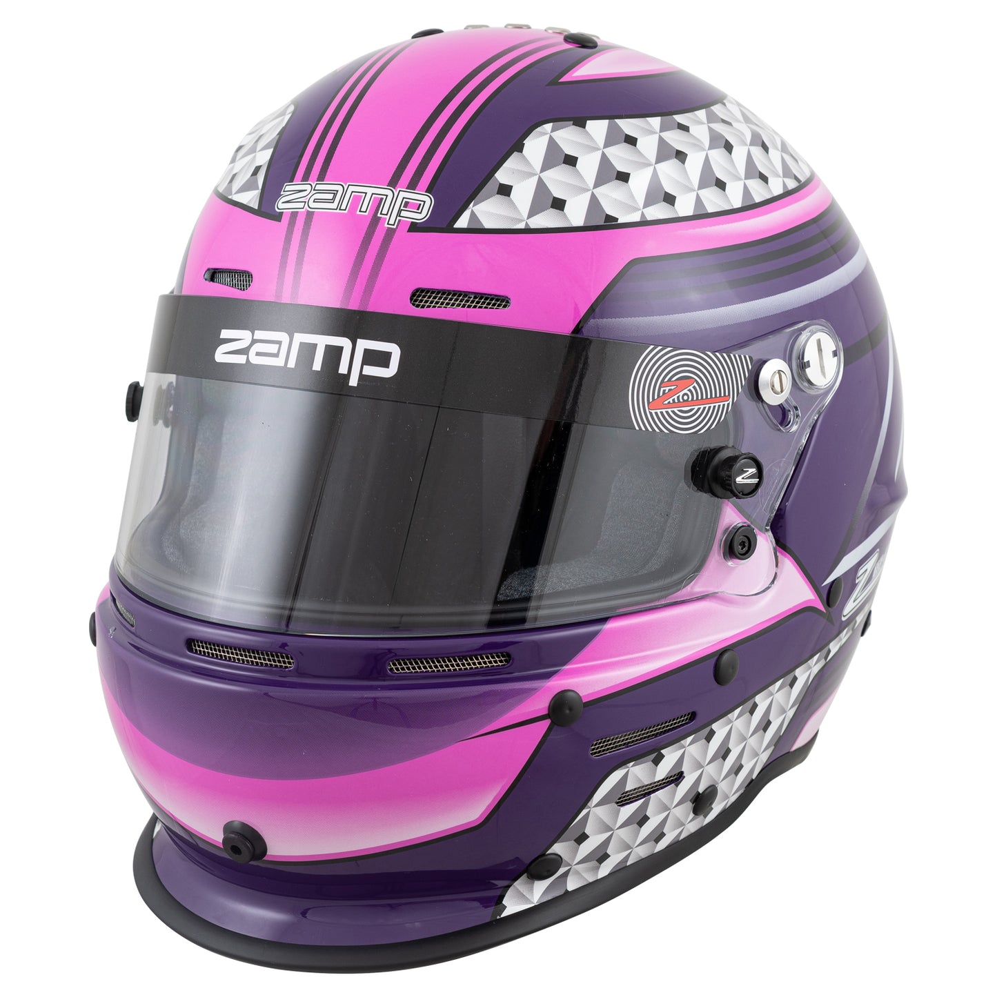Zamp RZ-62 Aramid Mix SNELL SA2020 Helmet Pink/Purple