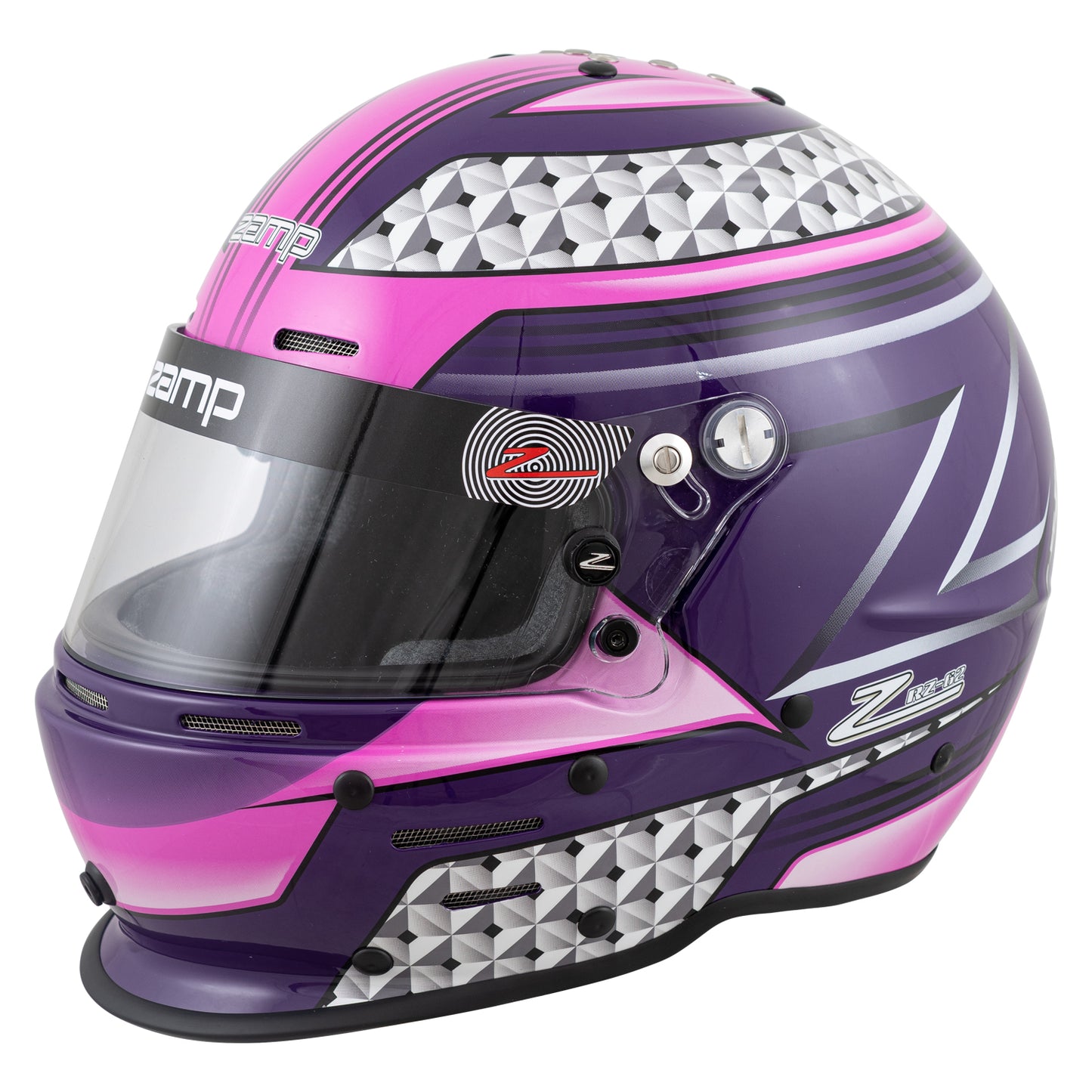 Zamp RZ-62 Aramid Mix SNELL SA2020 Helmet Pink/Purple