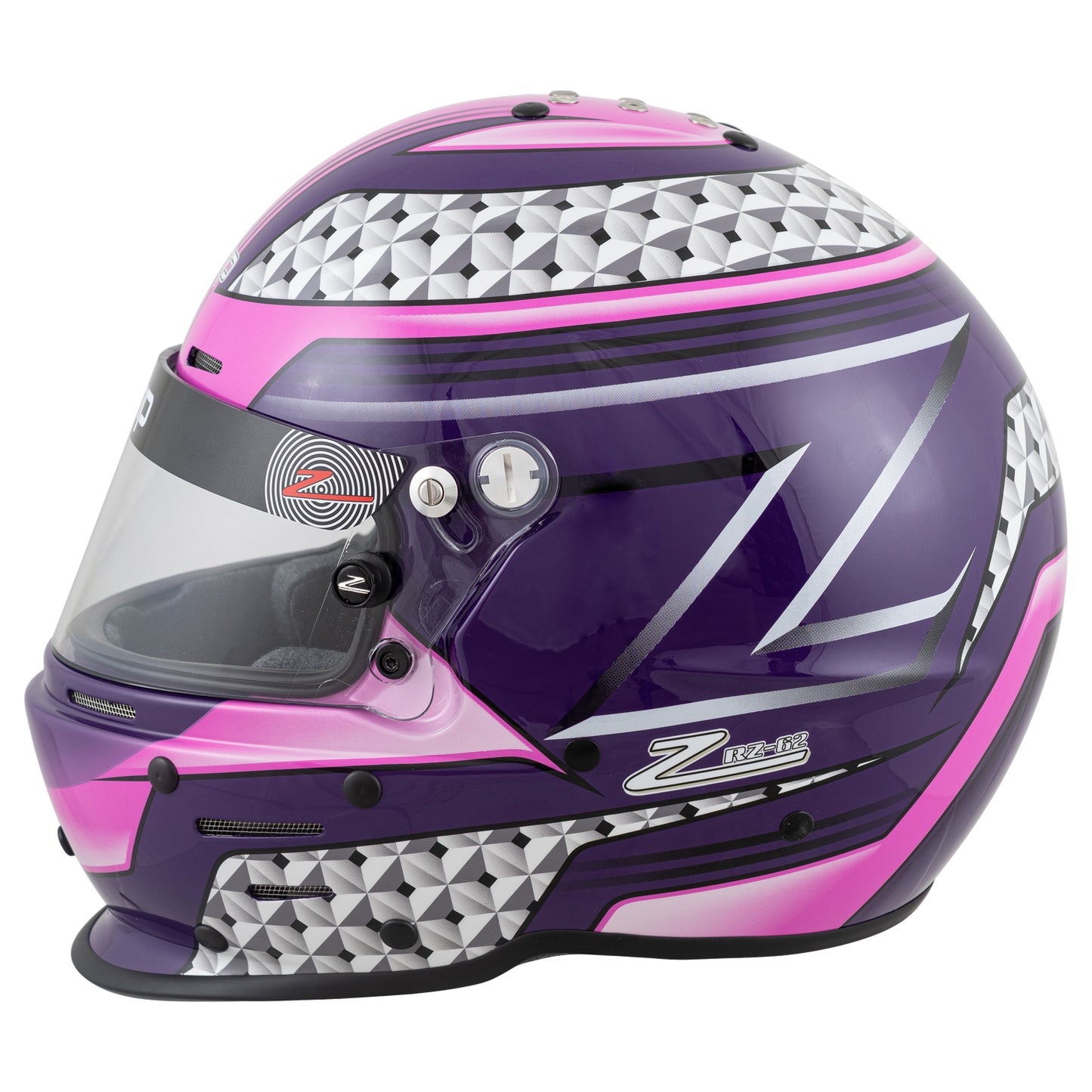 Zamp RZ-62 Aramid Mix SNELL SA2020 Helmet Pink/Purple