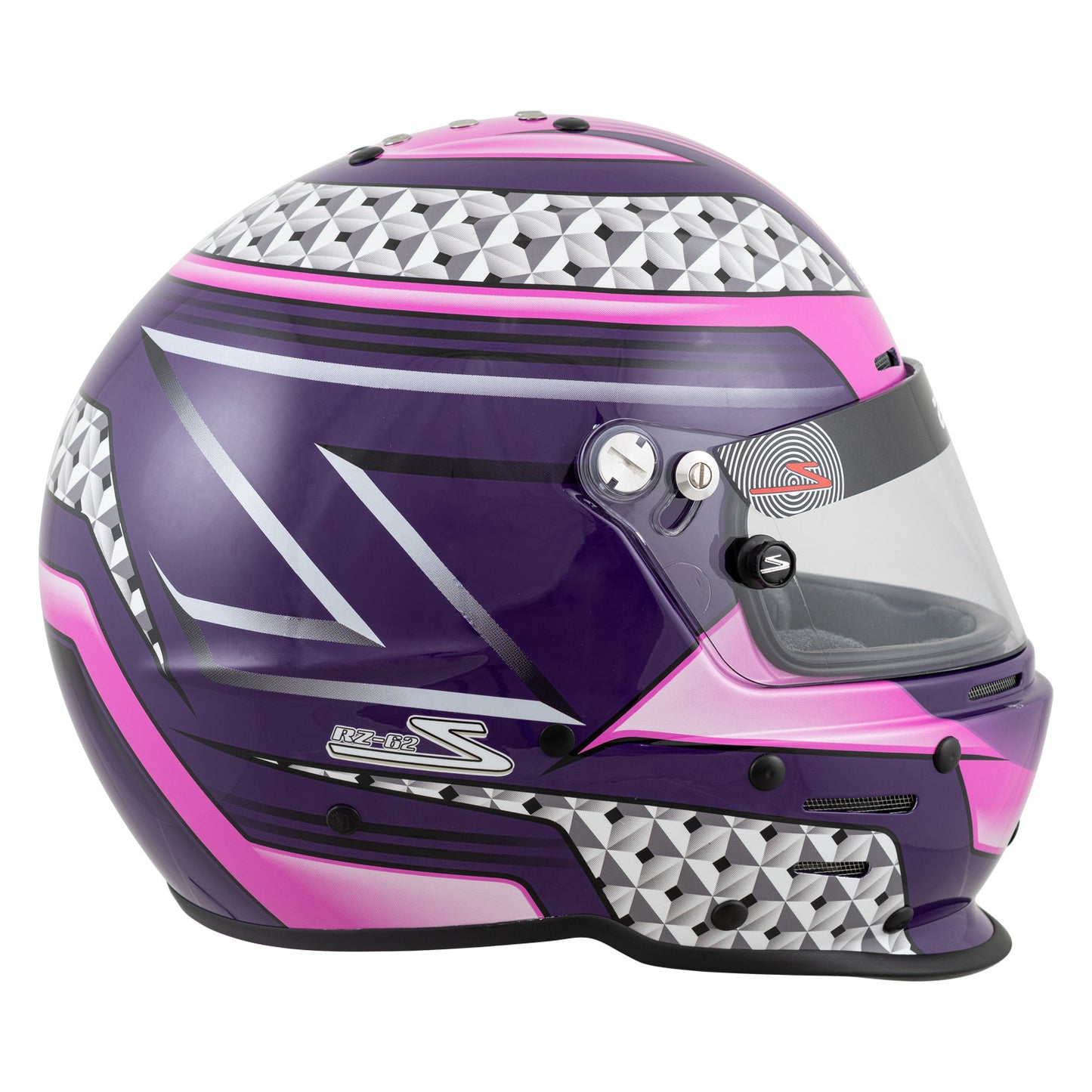 Zamp RZ-62 Aramid Mix SNELL SA2020 Helmet Pink/Purple