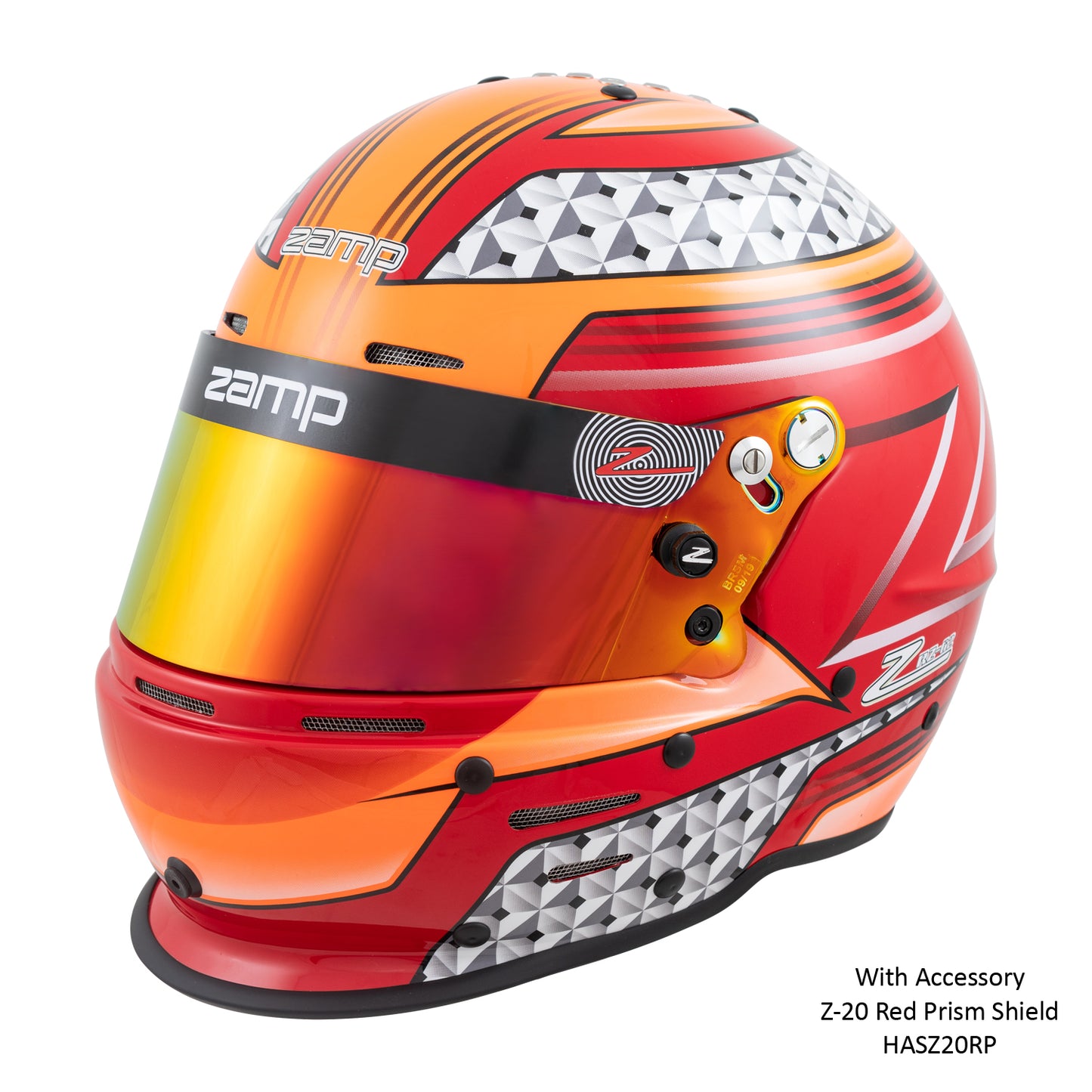 Zamp RZ-62 Aramid Mix SNELL SA2020 Red/Orange