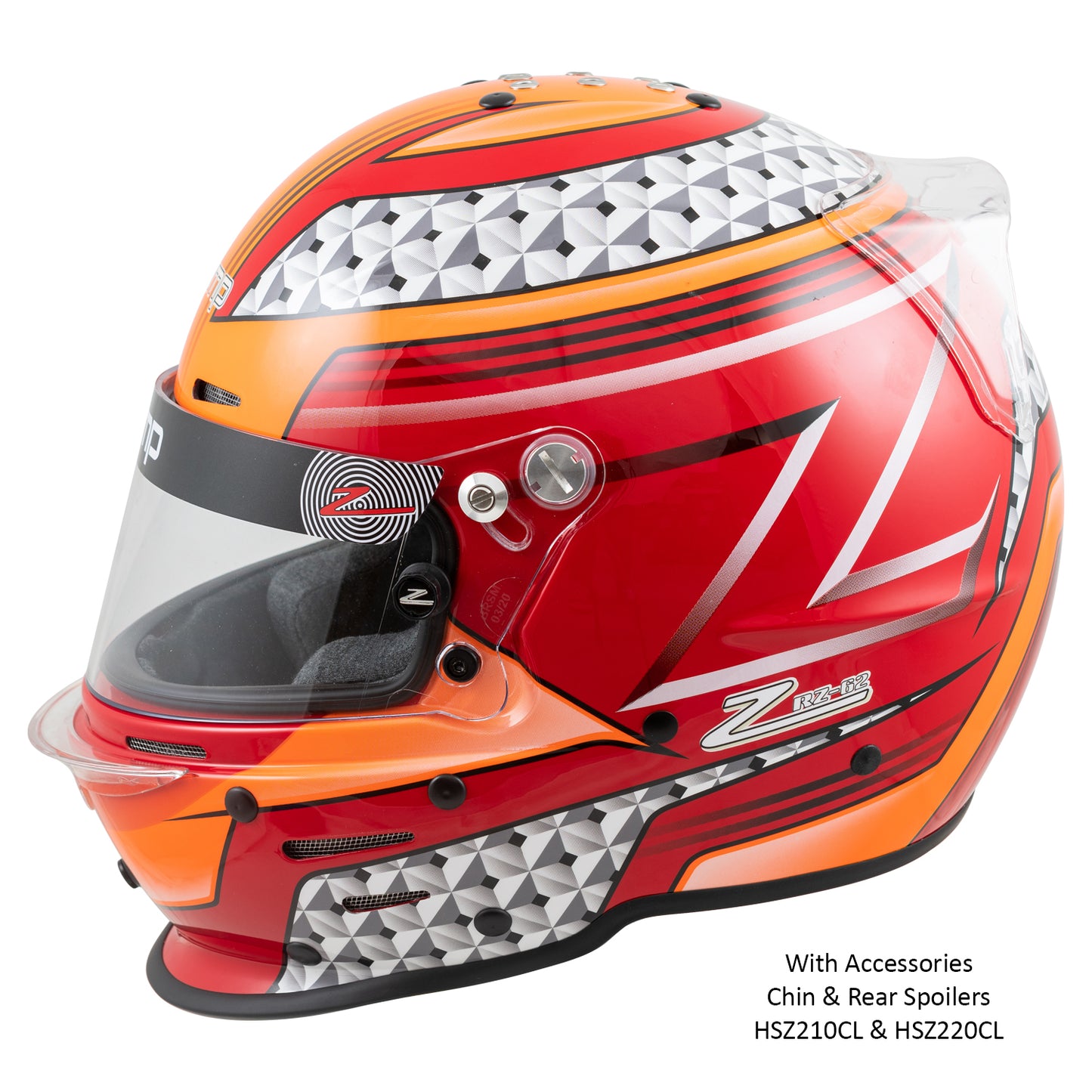 Zamp RZ-62 Aramid Mix SNELL SA2020 Red/Orange