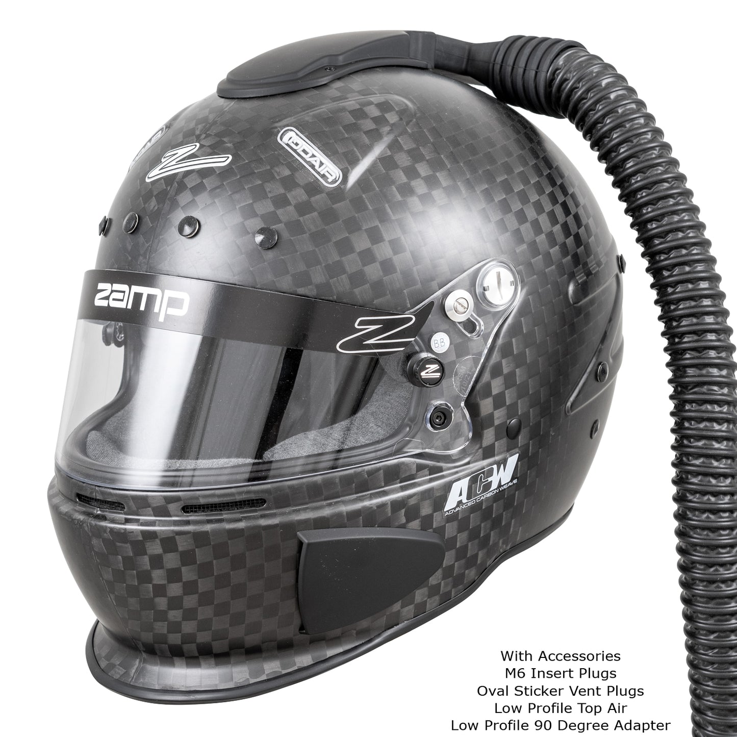 Zamp RZ-88O Matte FIA 8860-2018 without ABP Advanced Carbon Super Helmet Open Cockpit
