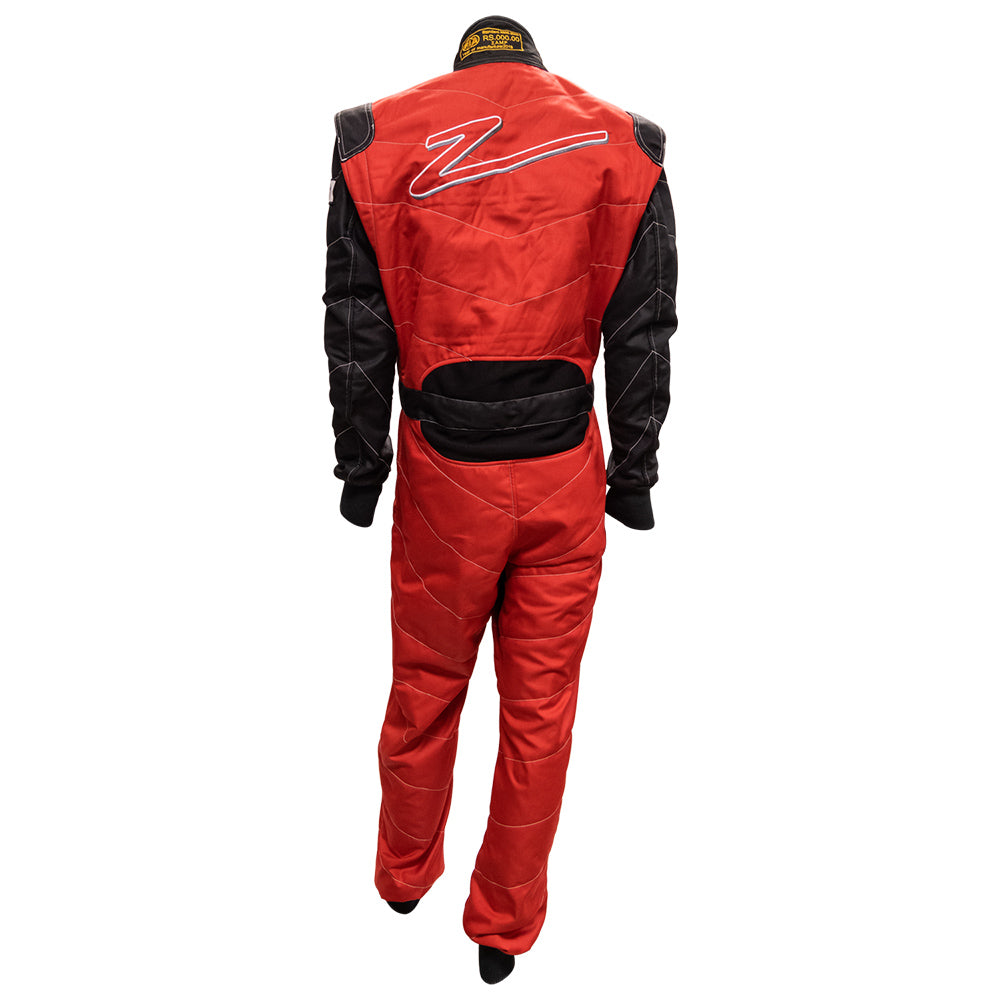 Zamp ZR-50F FIA8856-2000/SFI 3.2A/5 Red/Black Lightweight Three Layer Race Suit Straight Cuff