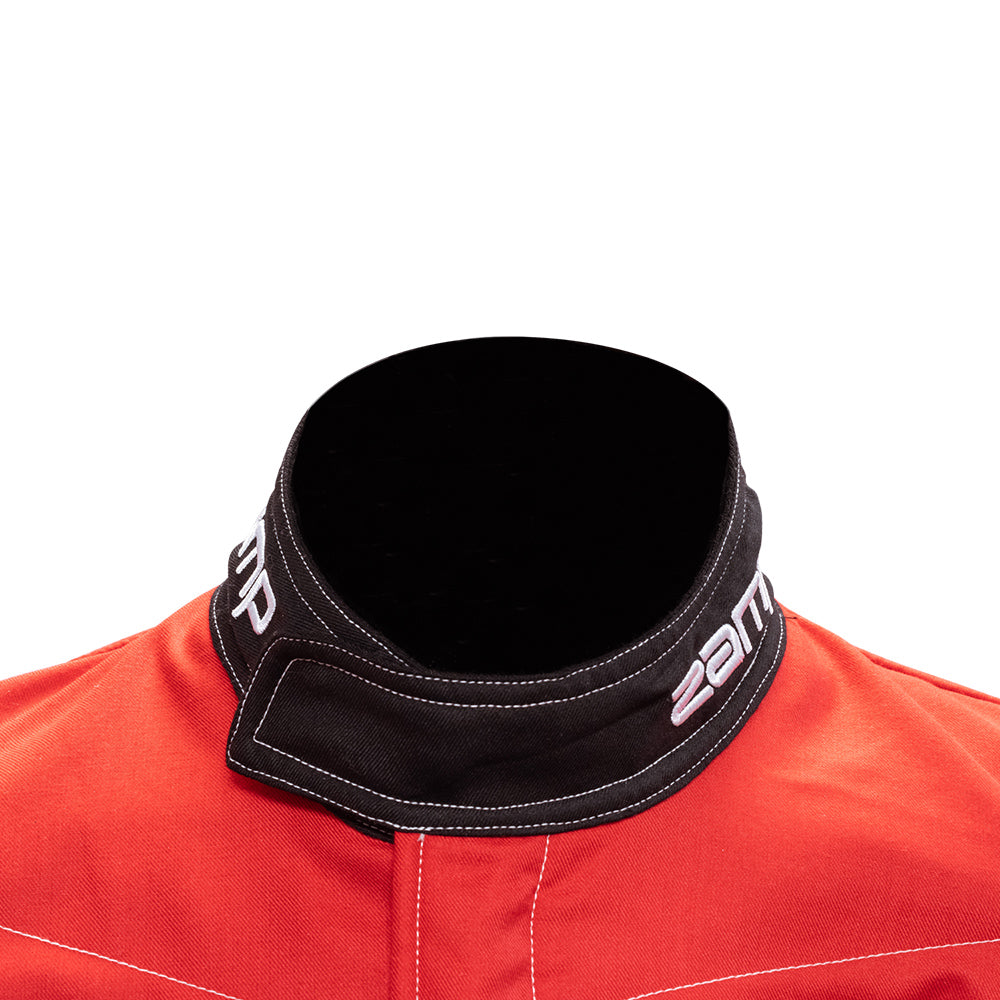 Zamp ZR-50F FIA8856-2000/SFI 3.2A/5 Red/Black Lightweight Three Layer Race Suit Straight Cuff