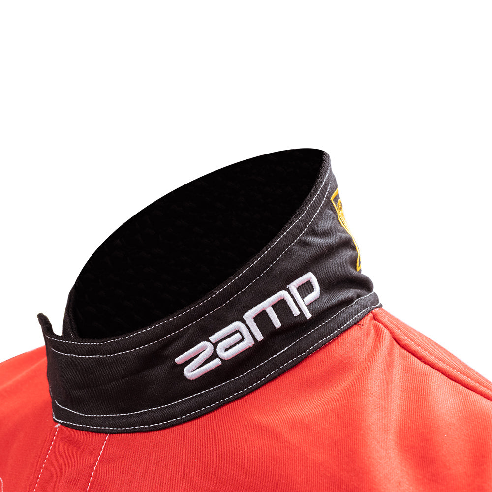 Zamp ZR-50F FIA8856-2000/SFI 3.2A/5 Red/Black Lightweight Three Layer Race Suit Straight Cuff