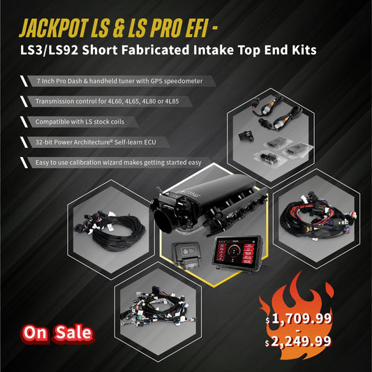 Jackpot LS & LS Pro EFI - LS3/LS92 Short Fabricated Intake Top End Kits