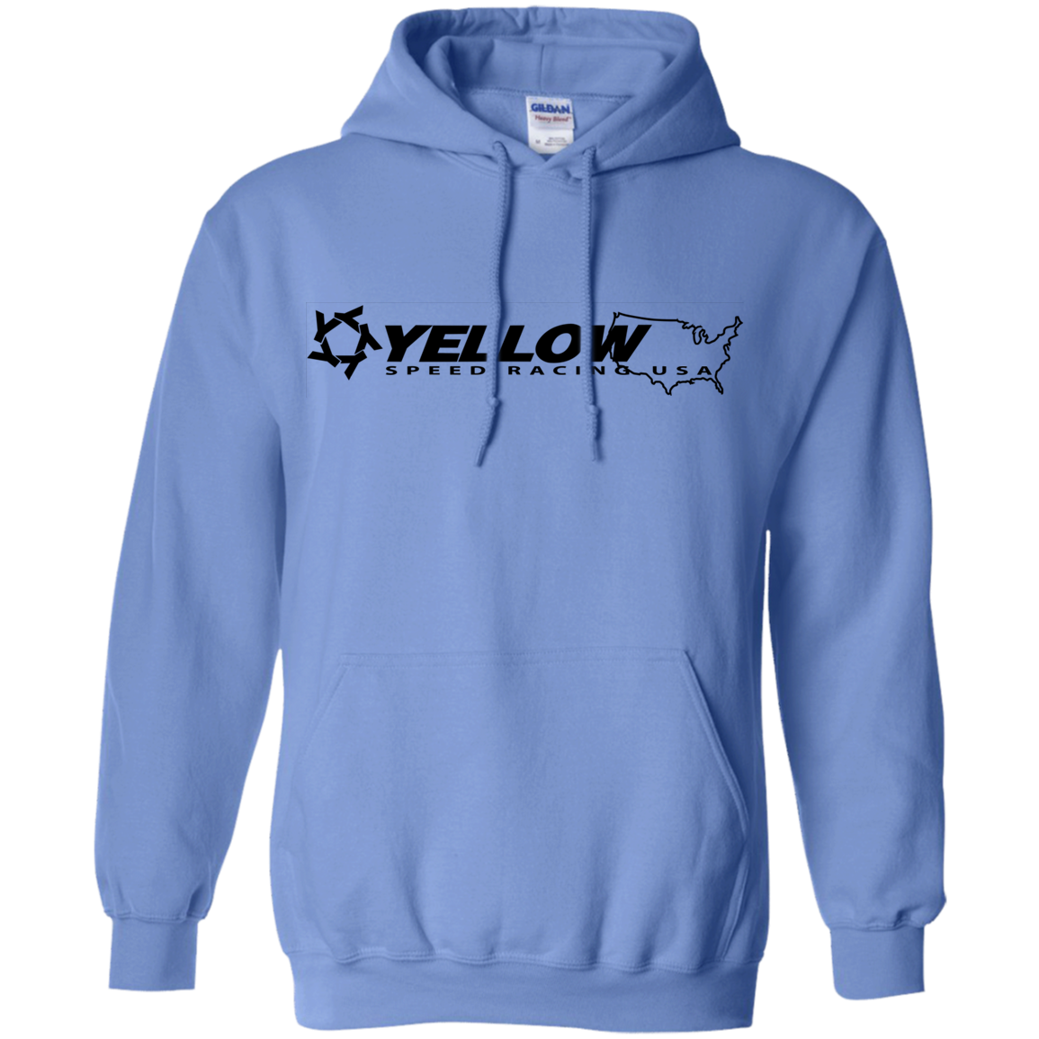 Yellow Speed Racing USA Pullover Hoodie