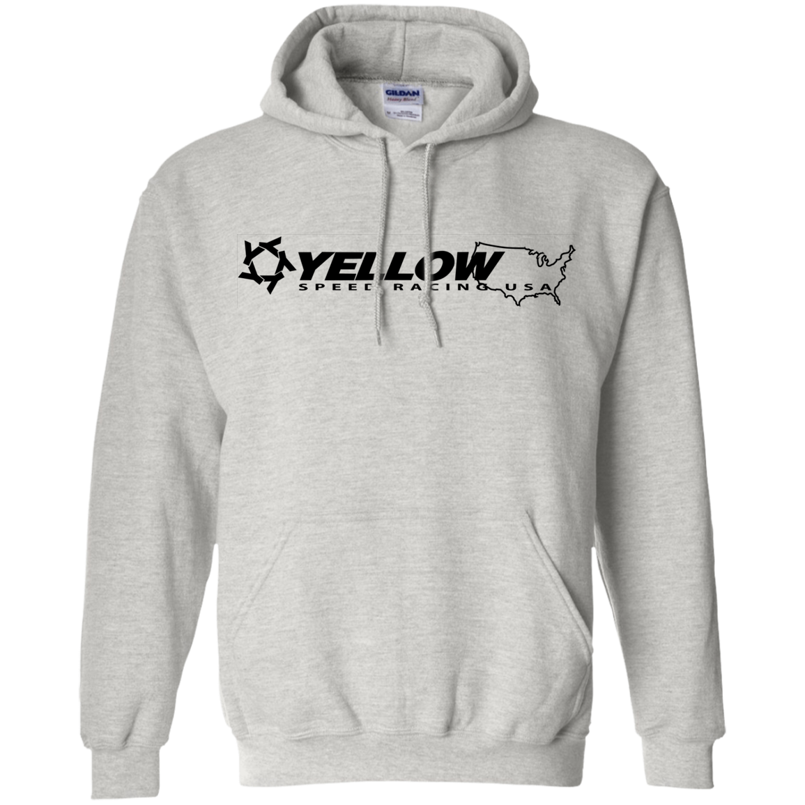 Yellow Speed Racing USA Pullover Hoodie