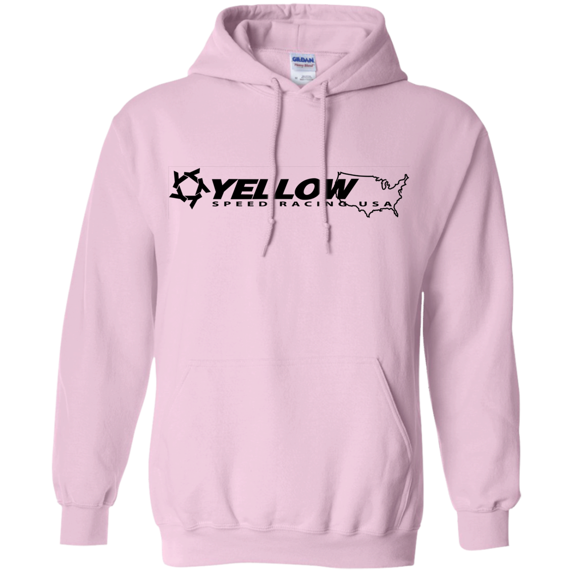 Yellow Speed Racing USA Pullover Hoodie