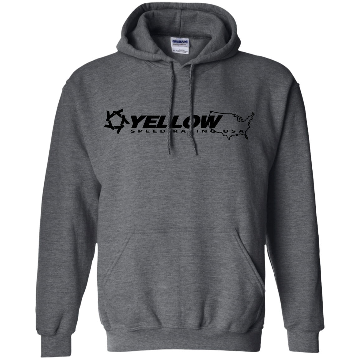 Yellow Speed Racing USA Pullover Hoodie