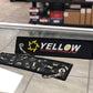 Yellow Speed Racing Jet Tag Keychain
