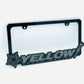 Yellow Speed Racing Acrylic License Plate Frame - Static Style