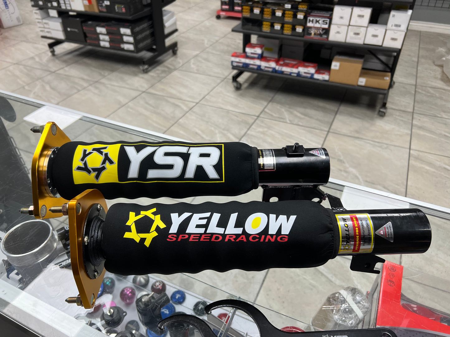 Yellow Speed Racing Coilover Suspension Shock Covers - Universal