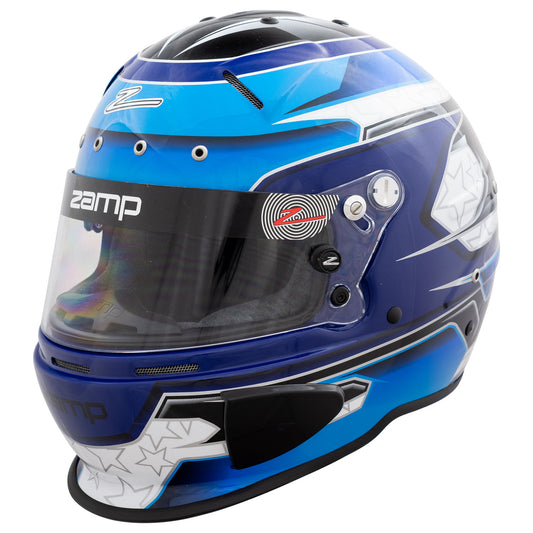 Zamp RZ-70E Switch SNELL SA2020/FIA8859-2015 Helmet Blu/Lt. Blu Graphic