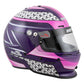 Zamp RZ-62 Aramid Mix SNELL SA2020 Helmet Pink/Purple