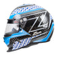 Zamp RZ-65D  Carbon SNELL SA2020 Flo Blue /Gray