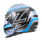 Zamp RZ-65D  Carbon SNELL SA2020 Flo Blue /Gray