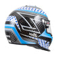 Zamp RZ-65D  Carbon SNELL SA2020 Flo Blue /Gray