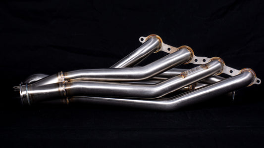 GM X-Body LS Swap Headers Stainless Steel Long Tube 1 7/8" Primaries with 3" Merge Collector and Complete V-band Clamp Assembly (Gaskets and Hardware Included)