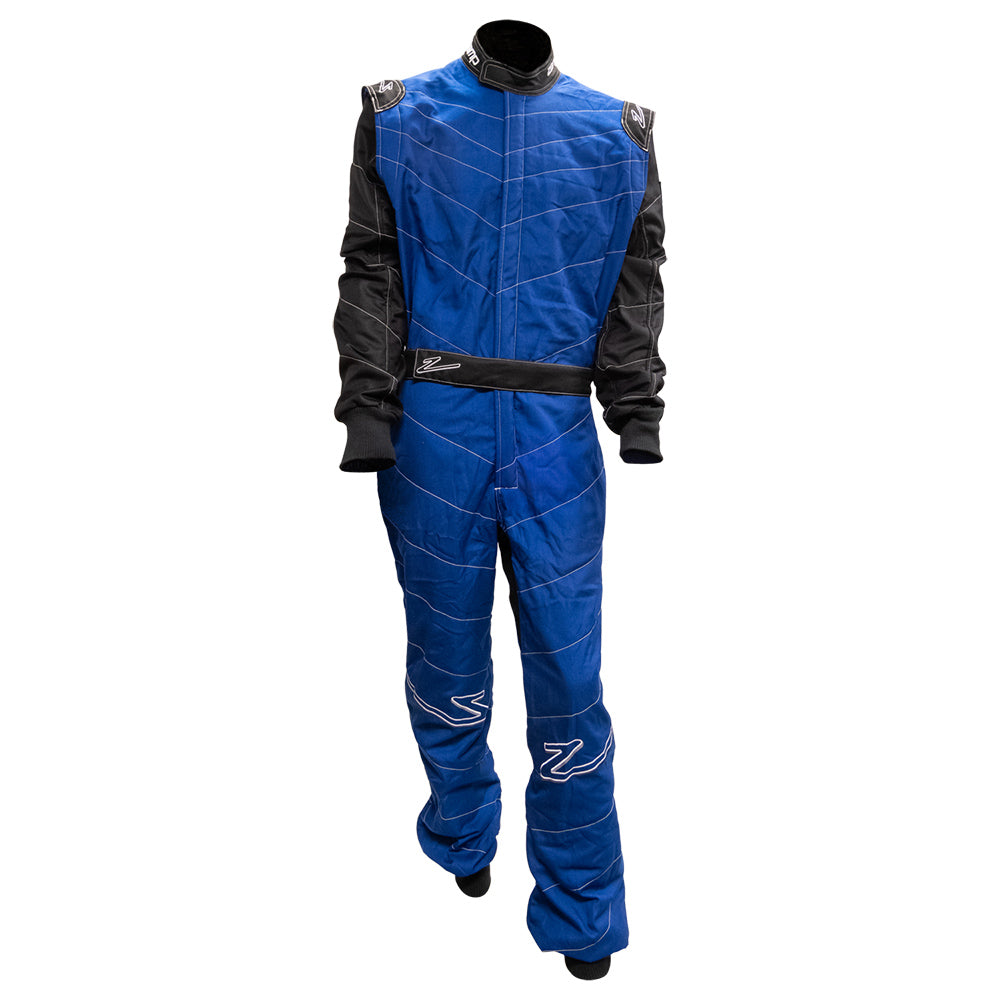 Zamp ZR-50F FIA8856-2000/SFI 3.2A/5 Blue/Black Lightweight Three Layer Race Suit Straight Cuff