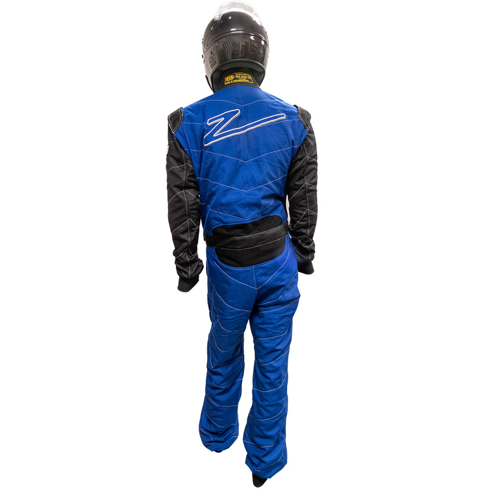 Zamp ZR-50F FIA8856-2000/SFI 3.2A/5 Blue/Black Lightweight Three Layer Race Suit Straight Cuff