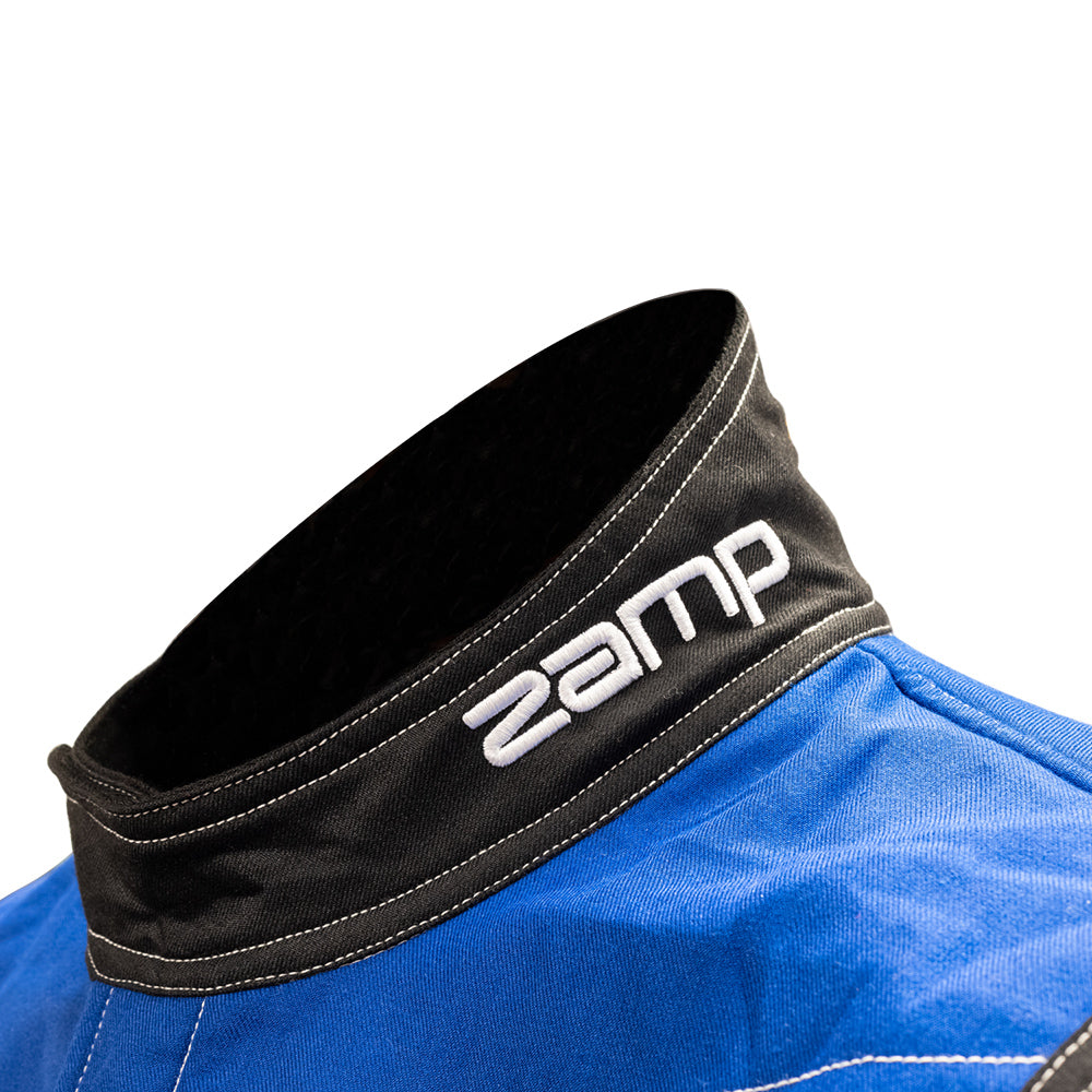 Zamp ZR-50F FIA8856-2000/SFI 3.2A/5 Blue/Black Lightweight Three Layer Race Suit Straight Cuff